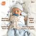 RaZbaby JollyPop Pacifier Holder with Detachable Bunny Pacifier - USA Made Silicone, Machine Washable - Ages 0M+, Easy to Hold - Buy Online on GoSupps.com