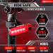 BLITZU Gator 450 Lumens Bike Lights Set - USB Rechargeable Headlight and Tail Light for Adults & Kids - Waterproof LED Safety Flashlight for Cycling - Fits MTB Helmet - Buy Online on GoSupps.com