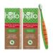 Hello Oral Care Kids Fluoride-Free Toothpaste Twin Pack with BPA-Free Toothbrush - Natural Watermelon Flavor - Buy Online on GoSupps.com