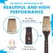 Princeton Umbria Flat Wash Paint Brush - Short Handle Synthetic Brush for Watercolor, Acrylic, Oil - Size 1 1/2 - Buy Online on GoSupps.com
