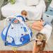 SYNPOS Baby Gym Play Mat with 10 Toys for Sensory Development - Blue Elephant Theme - Buy Online on GoSupps.com