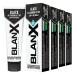 Blancx 4 x Blanx toothpaste black with activated carbon 100 natural nonabrasive stainresistant and light 4 bottles of 75 ml