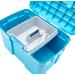 Kerbl 328267 Siena Grooming Box with Removable Insert - Capri Blue | International Shipping Available - Buy Online on GoSupps.com
