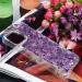 Tivenfezk Nadoli Glitter Sand Shell for iPhone 15 Pro - Shock-Resistant TPU Case | Transparent Quicksand Design Purple Bumper Cover - Buy Online on GoSupps.com