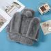 ATEECO heated foot warmers with rabbit ears 2 liters large rubber heat bottle heated slippers (unit size gray) unit size gray