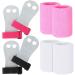 2 Gymnastics Grips Wristbands Sets for Girls Kids Youth, Bar Grips Palm Protection and Wrist Support Sports Accessories for Kettlebells, Weightlifting Tennis, Workout and Exercise Pink, Black, White