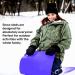 Snow Carpet Sled with Handles | Lightweight Roll Up Slider for Speedy Snow Sledding | Durable Sled for Kids and Adults | Ideal for Snow, Grass, and Sand - Buy Online on GoSupps.com