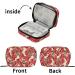 Pfrewn 7-Day Pill Organizer Case - Portable Travel Pill Box with Zipper for Vitamins & Supplements - Poppies & Butterflies Design - Buy Online on GoSupps.com