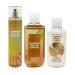 Copper Coconut Sands Trio Gift Set - Includes Fine Fragrance Mist Shower Gel and Body Lotion - Full Size