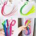 Neon Braided Hair Strands for Kids - Colorful Synthetic Hair Jewelry with Elastic Strap | Perfect for Parties - Buy Online on GoSupps.com