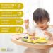 Bee Bright Baby Non-Slip Silicone Suction Plate - Yellow | Toddler Feeding Plate with Suction, Dishwasher Safe - Buy Online on GoSupps.com