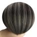 Youngsee Clip-in Extensions | Real Hair Ombre Black Silver 35cm | Balayage 120g | 7PCs | International Shipping - Buy Online on GoSupps.com