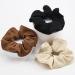 QIOKCKC 3Pcs Big Scrunchies for Thick Hair - Soft Satin Neutral Scrunchies for Women and Girls in Black, Coffee, Off - Buy Online on GoSupps.com
