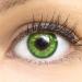 Green colored contact lenses FRESH MINT GREEN very strongly covering Silicone Comfort Novelty of Glamlens + container - 1 pair (2 pieces) - Dia 14.50 - With strength -3.00 diopters -3.0 diopters 8.6 millimeters 14.50 millimeters 2.0