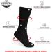 Doctor Approved Diamond Star Diabetic Crew Socks 12 Pairs - Non-Binding for Men and Women (Size 10-13) - Black - Buy Online on GoSupps.com