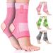 Ankle Brace for Men Women & Youth Superior Sprained Ankle Support for Running & Sports Compression Sleeve for Foot Heel and Ankle Stability with Stabilizer and Wrap Support (Pink L/XL) Large Pink