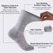 Facool Merino Wool Diabetic Socks - Non-Binding Top, Cushioned Sole - 3 Pairs (Light Grey, Medium) - Buy Online on GoSupps.com
