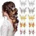 10 Pcs 90s Moving Butterfly Hair Clips Hollow Moving Wing Hair Pins 3D Butterfly Hair Clips Elegant Butterfly Barrettes Accessories for Women Girls Teens Wedding
