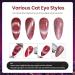 Beetles Gel Nail Polish Kit - 6 Colors Holographic Cat Eyes Red Navy Blue Purple Glitter Black Set with Magnet, LED Lamp - DIY Manicure Kits for Women - Buy Online on GoSupps.com