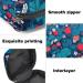 Menstrual Pad Bag with Zipper - Stylish Ladies Napkin & Tampons Collection Pouch (Strawberry Leaves) - Buy Now for International Shipping - Buy Online on GoSupps.com