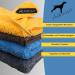 Canicoat Dog Towel SECCARE Set with Glove - Oeko-Tex Certified Microfiber Suction-Strong & Fast Drying (S/M Yellow) | International Shipping - Buy Online on GoSupps.com