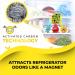 Natural Refrigerator Air Freshener - Odorless & Reusable - 2-Pack Compact Activated Carbon Deodorizer for Fridges Lunch Bags & Cool Boxes - Buy Online on GoSupps.com