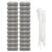 24 Pieces Lint Traps Stainless Steel Washing Machine Lint Snare Traps, Washer Hose Lint Traps with 24 pcs Cable Ties