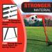 RUNBOW 9x5 ft Portable Soccer Goal for Backyard Practice - Adult & Junior Size Soccer Net with Carry Bag - Red - 1 Pack - Buy Online on GoSupps.com