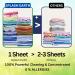 Travel Laundry Detergent Sheets - Eco-Friendly Non-Toxic 120 Loads Plastic-Free Washer Strips for Camping & Dorms - Buy Online on GoSupps.com