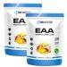 EAA powder Tropical 2x 500G - Essential amino acids - 11G protein per portion - without poor aftertaste - vegan & high -dose - BIOS Nutrition (Made in Germany) Tropical 1000 g (2 -pack)