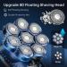 Bazivve Upgraded 8D Head Shaver for Bald Men with Nose Hair Trimmer - Waterproof Electric Razor Grooming Kit - LED Display - Cordless & Portable - Blue - Buy Online on GoSupps.com