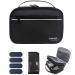 LAVIEVERT Diabetes Travel Carry Bag Insulin Cooler Case Diabetic Medication Cooler Diabetic Care Organizer with a Shoulder Strap and 4 Ice Packs - Black