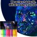 Blacklight Eye Liner 12 Colors Rainbow Glow Neon Makeup Graphic Eye Liners - Waterproof Smudge-Proof Colorful Eye Makeup For Festival Makeup Glow Brightly Under UV Lights - Buy Online on GoSupps.com