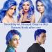 Blue Hair Color Wax - Temporary Washable Dye for Kids & Adults | Perfect for Party Cosplay & Halloween | Natural Hairstyle Cream - Buy Online on GoSupps.com