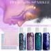 Chameleon Body Glitter Set - Holographic Sequins Chunky Glitter with Glue for Hair, Face, Body, Nails - Mermaid Color Halloween Festival Make-Up - 4 Colors - Buy Online on GoSupps.com
