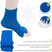 Toe Separator Yoga Socks for Foot Alignment | Gym & Sports Massage Socks for Sore Feet & Diabetics - Blue - Buy Online on GoSupps.com