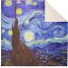 Premium 11 x11 Vincent Van Gogh Starry Night Eyeglass Cleaning Cloth | High-Quality Microfiber Art - Buy Online on GoSupps.com