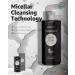 Vegan Charcoal Micellar Cleansing Water 16.9 fl. oz | Remove Makeup & Impurities | Ficus-Indica Stem | Balance Skin | International Shipping - Buy Online on GoSupps.com