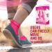 Physix Gear Plantar Fasciitis Support Compression Ankle Socks - Toeless Arch Sleeve for Achilles & Heel Spurs - XXL - Pink - Buy Online on GoSupps.com
