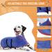 Jostift Dogenbadema | Microfiber Dog Bathing Coat Quick Drying Absorbent Towel with Adjustable Straps for All Dog Sizes - Blue (Large) - Buy Online on GoSupps.com