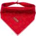 Lionheart Glory Dog Haller 1 Packer Washable Soft Cotton Christmas Libbar Schal adjustable Kerchief square dog Neck towel for small dogs red neckerchiefs (1 Pack) B: Christmas red