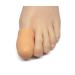 ZenToes 6 Pack Gel Toe Cap and Protector - Cushions and Protects to Provide Relief from Missing or Ingrown Toenails, Corns, Blisters, Hammer Toes (Large, Beige) Beige Large