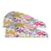 Colorful Doodle Star Dry Hair Cap 2 Piece Quick Drying Towel Set with Button Headband Super Absorbent Soft & Comfortable