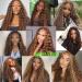 Aveiyce Highlight Ombre HD Transparent 13x4 Lace Front Human Hair Wig 22 Inch - 180% Density Honey Blonde Deep Wave Curly Wig for Black Women - Buy Online on GoSupps.com