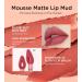 COLORKEY Velvety Mousse Fluffy Lip Mud (608 Brick Heart) - Long Lasting Matte Lipstick | Smooth Velvet Lip Stains in Sunset Warm Colors - Buy Online on GoSupps.com
