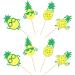 Ercadio 24 Pack Pineapple Cupcake Toppers Green Glitter Donut Cupcake Picks Hawaiian Luau Tropical Summer Aloha Theme Bridal Shower Birthday Party Cake Decorations Supplies b-pineapples - Buy Online on GoSupps.com