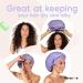 Premium Reusable Waterproof Shower Cap for Long Hair | Anti-Frizz Terry-Lined Double-Sided Design | Ideal for Curls | Black Women's Shower Cap - Buy Online on GoSupps.com