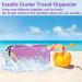 Diabetic Travel Case for Women | Double Layer Insulin Cooler with Ice Packs | Pen & Medication Storage Pockets | Purple - Buy Online on GoSupps.com