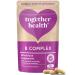 B-Vitamin Complex Together Health Whole Food Nutrients - 8 Essential B Vitamins - Vitamin C Vegan Friendly Made in The UK 30 Vegecaps 30 Count (Pack of 1)