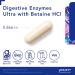 Pure Encapsulations Digestive Enzymes Ultra with Betaine HCl | Vegetarian Formula for Optimal Protein, Carb, Fat, Fiber, and Dairy Digestion | 90 Capsules - Buy Online on GoSupps.com